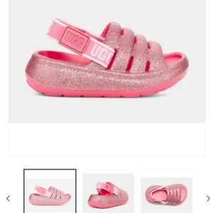 UGG Sport Yeah Glitter Slide Pink Size Toddler 7